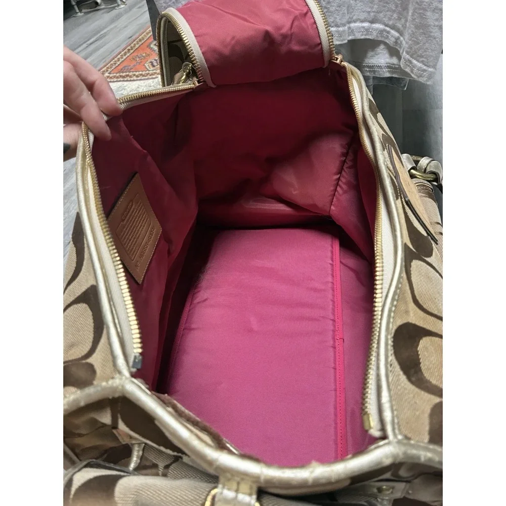 Coach Signature Dog Carrier Pet Carrier Bag Jacquard Monogram H0668-60094